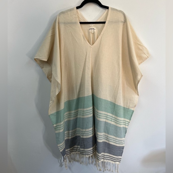 Tribe Alive Boho Stripe Poncho Swim Cover - Picture 5 of 12